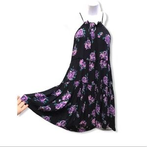 Somedays Lovin | Flowy Purple Floral Dress Boho •